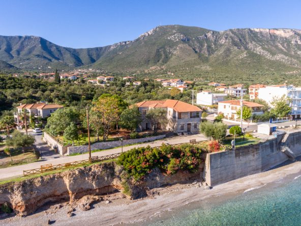 [#119] Sea Front Building of 480 sqm on offer at Poulithra, East Peloponnese - 580000 euro