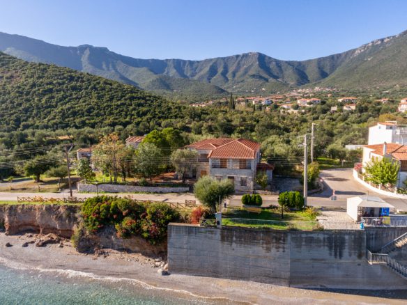 [#119] Sea Front Building of 480 sqm on offer at Poulithra, East Peloponnese - 580000 euro